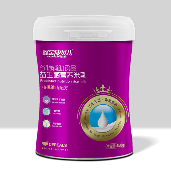  鑫金康貝爾益生菌營養(yǎng)米乳-核桃淮山配方 桶裝
