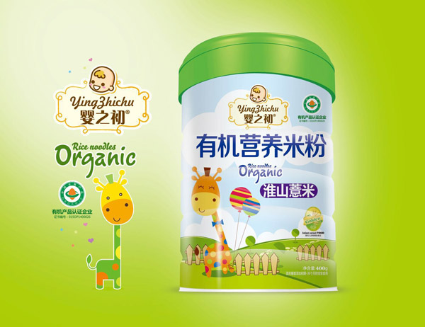  嬰之初有機營養(yǎng)米粉-淮山薏米罐裝