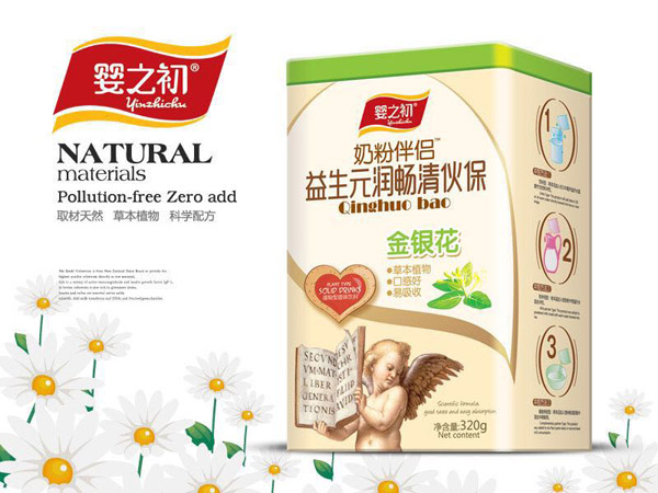  嬰之初奶粉伴侶益生元潤暢清伙保-金銀花