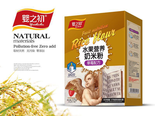 嬰之初水果營(yíng)養(yǎng)奶米粉-草莓配方盒裝