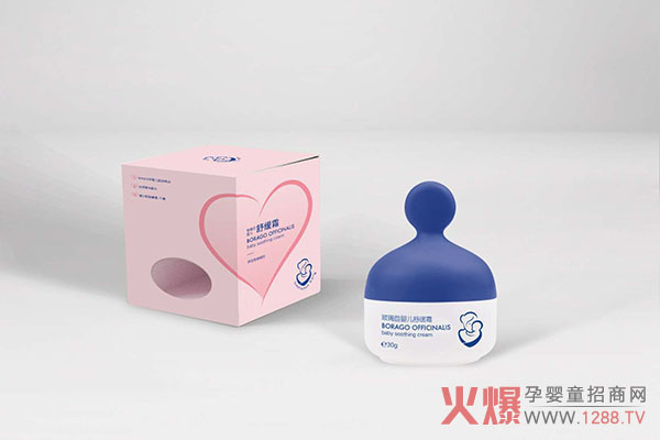 辈奈尔玻璃苣婴儿舒缓霜 植物配方安全温和