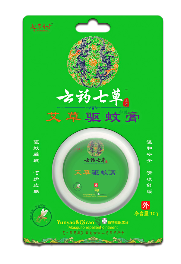  云藥七草艾草驅蚊膏