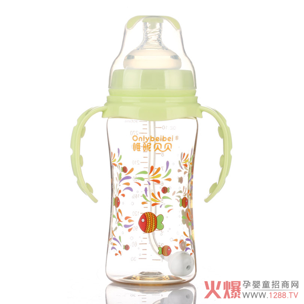 唯昵贝贝WA04宽口奶瓶绿色300ml.jpg 唯昵贝贝WA04宽口奶瓶绿色300ml.jpg