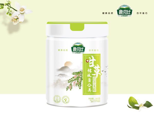  魯貝比甘草桔梗蒲公英營養(yǎng)米粉 桶裝