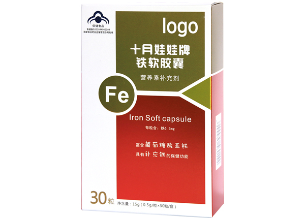  能量堡壘十月娃娃牌鐵軟膠囊