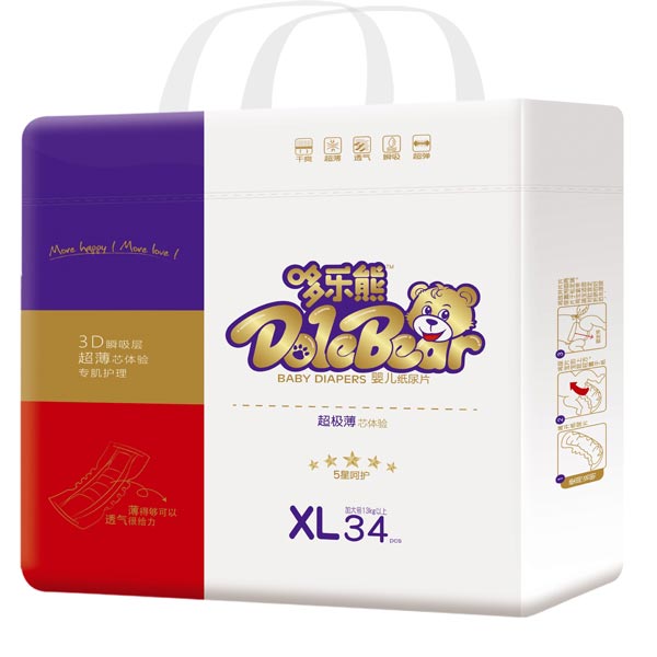 哆樂(lè )熊超薄芯紙尿片XL34.jpg