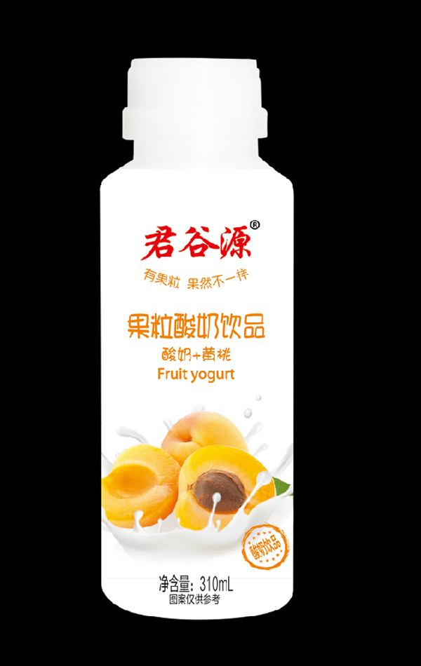 君谷源果粒酸奶饮品 酸奶+黄桃