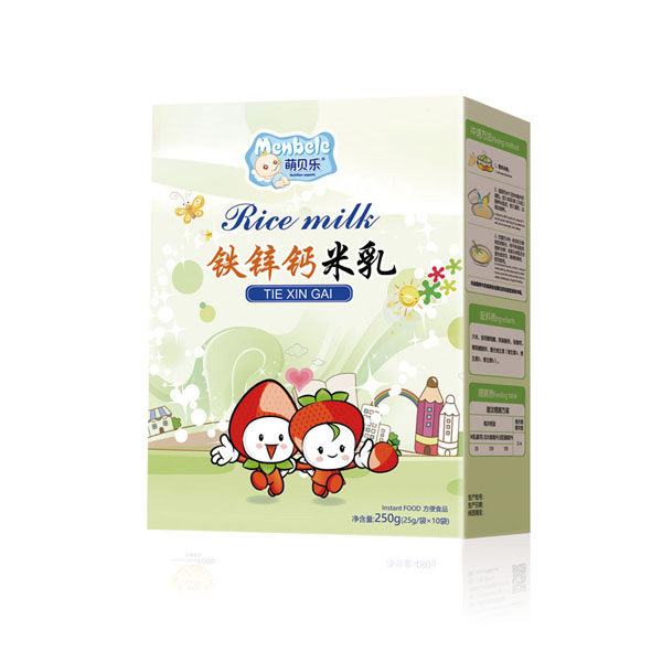  萌貝樂(lè)鐵鋅鈣米乳-盒裝