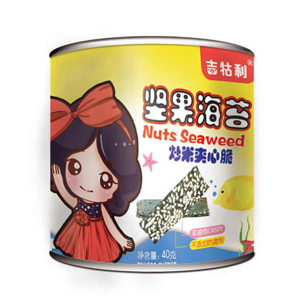   吉牯利見過海苔-炒米夾心脆