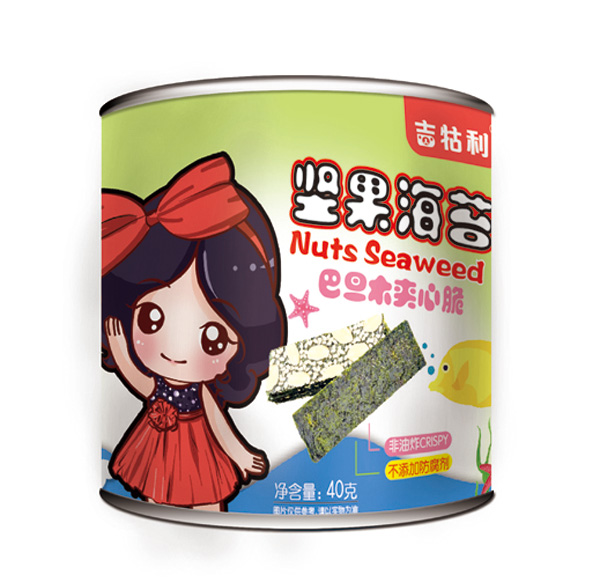   吉牯利見過海苔-巴旦木夾心脆