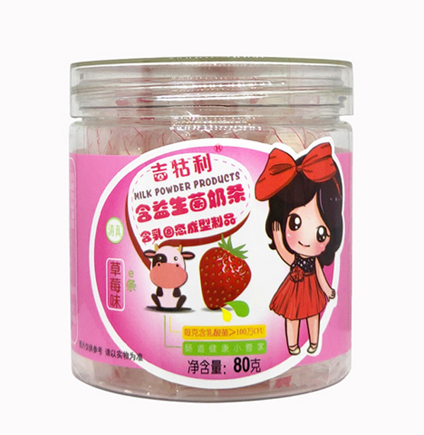 吉牯利含益生菌奶條 草莓味