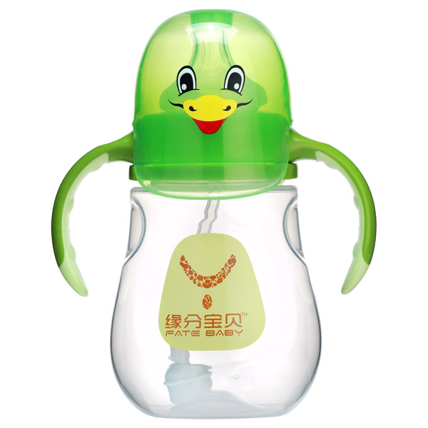  緣分寶貝卡通系列奶瓶3011-綠色