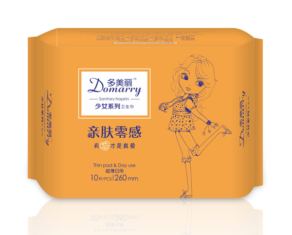  多美麗少女系列衛(wèi)生巾10片-超薄日用260mm