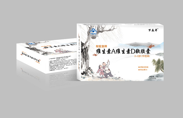  萬焱豐鯨藍堡牌維生素A維生素D軟膠囊1