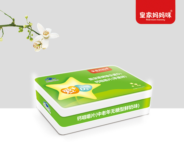 皇家媽媽咪鈣咀嚼片（中老年無糖型蘋果味）