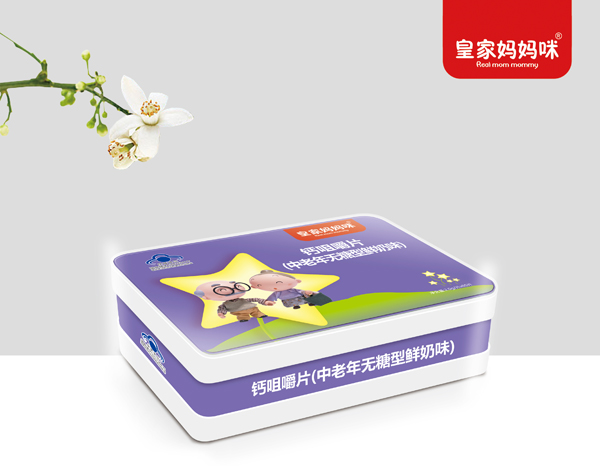  皇家媽媽咪鈣咀嚼片（中老年無糖型鮮奶味）