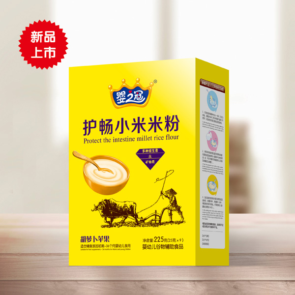  嬰之冠護(hù)暢小米米粉 胡蘿卜蘋果 盒裝