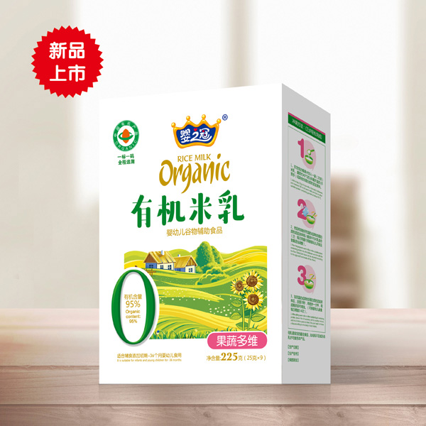 嬰之冠有機米乳 果蔬多維 盒裝