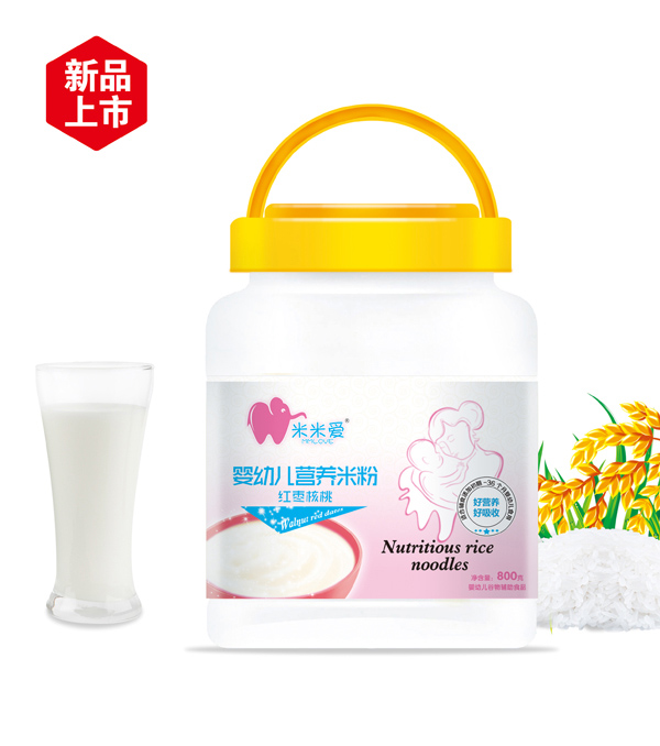 米米愛營養(yǎng)米粉 紅棗核桃