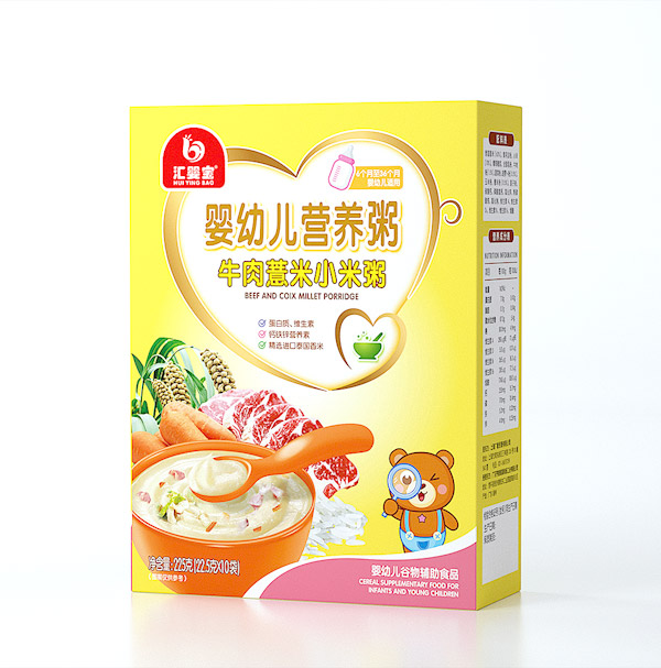  汇婴宝营养粥-牛肉薏米小米粥