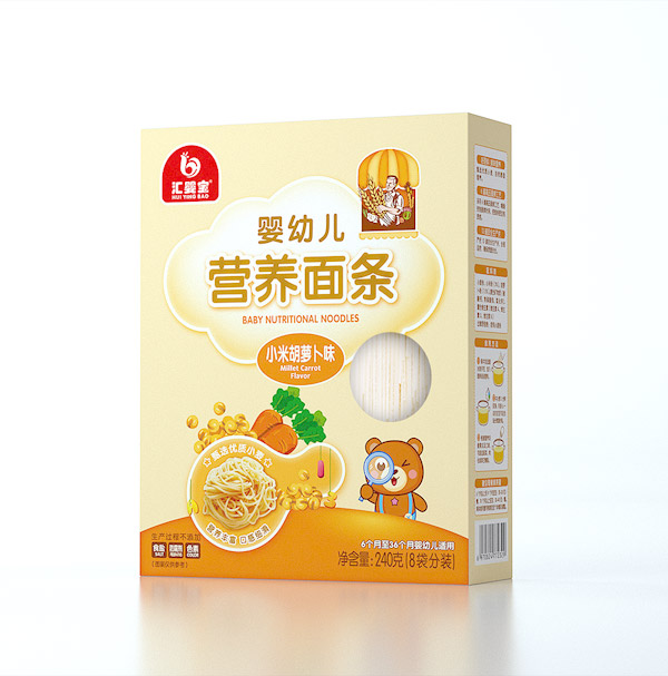  匯嬰寶嬰幼兒營(yíng)養(yǎng)面條-小米胡蘿卜味