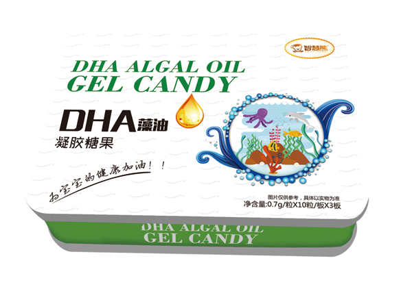 智慧熊DHA藻油凝膠糖果 鐵盒裝