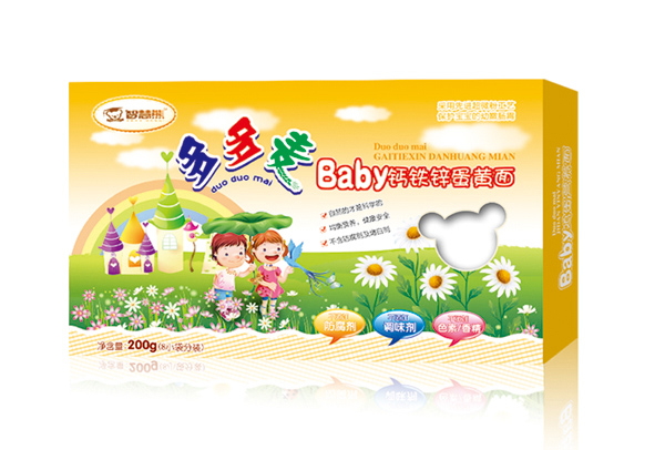 智慧熊多多麥Baby鈣鐵鋅蛋黃面