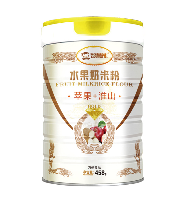  智慧熊水果奶米粉-蘋果+淮山 聽裝