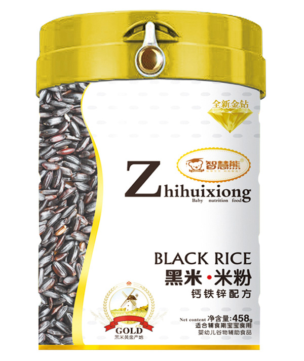  智慧熊黑米米粉-鈣鐵鋅配方 聽裝