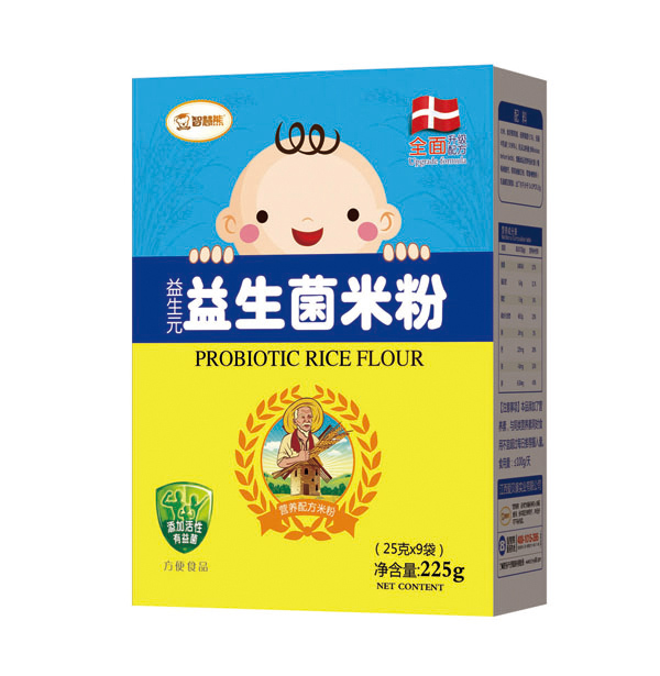  智慧熊益生元益生菌米粉 盒裝