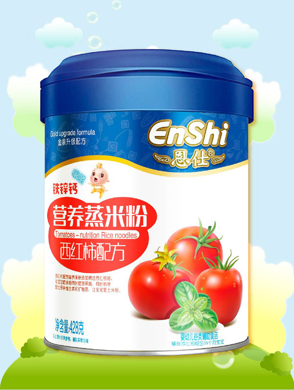  恩仕鐵鋅鈣西紅柿蒸米粉