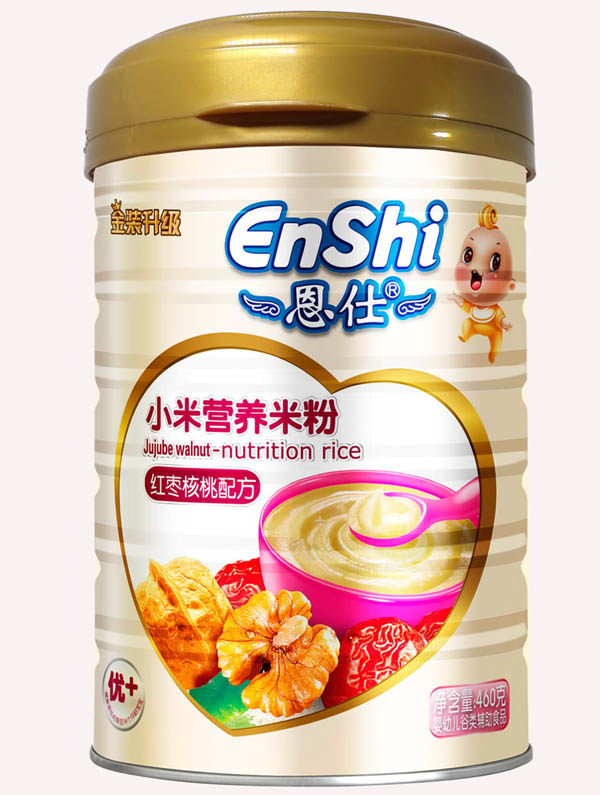 恩仕紅棗核桃小米米粉