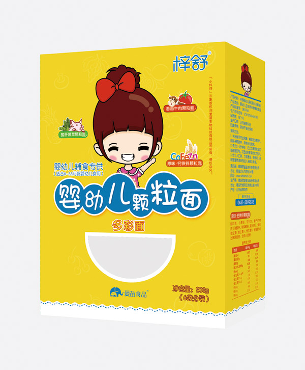  梓舒嬰幼兒顆粒多彩面