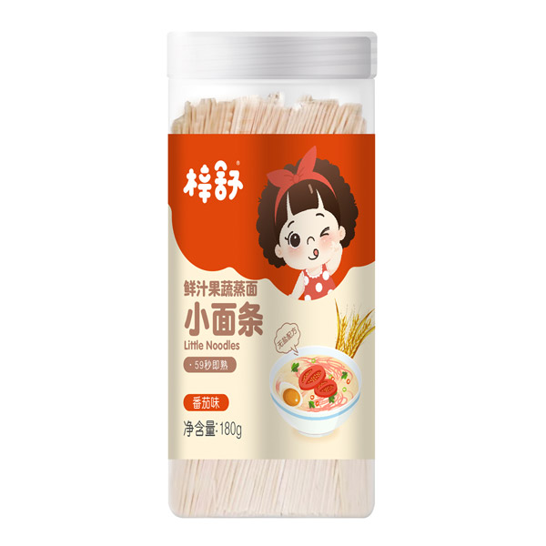  梓舒鮮汁果蔬蒸面小面條-番茄味