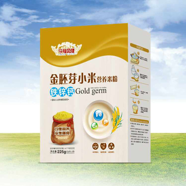  今福貝健金胚芽小米米粉盒裝-鐵鋅鈣