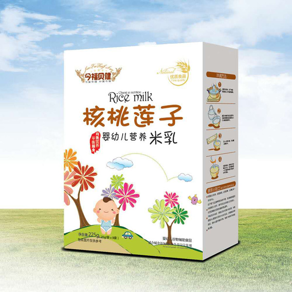  今福貝健嬰幼兒營(yíng)養(yǎng)米乳盒裝（核桃蓮子）