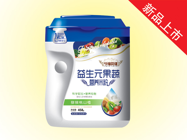  今福貝健益生元果蔬營養(yǎng)米粉(獼猴桃山楂桶裝）
