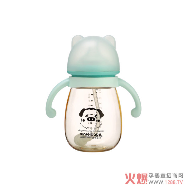 馨菲宝贝熊猫宽口径PPSU奶瓶X8008货号300ml蓝色.jpg