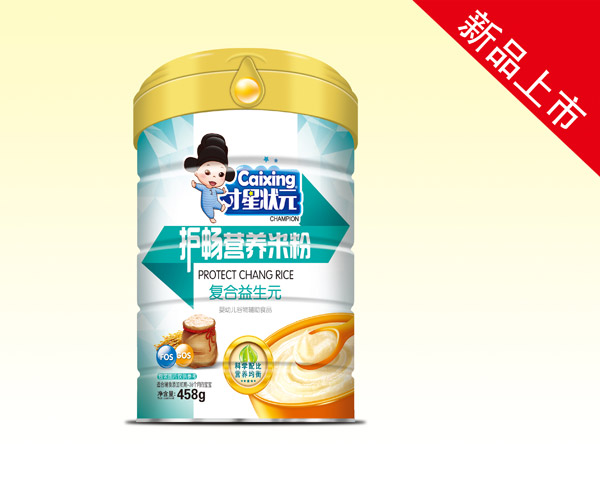  才星狀元護(hù)暢營養(yǎng)米粉-復(fù)合益生元罐裝