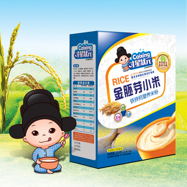  才星狀元金胚芽小米米粉（鐵鋅鈣）盒裝