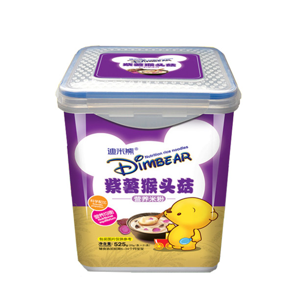   迪米熊营养米粉-紫薯猴头菇(乐扣装)