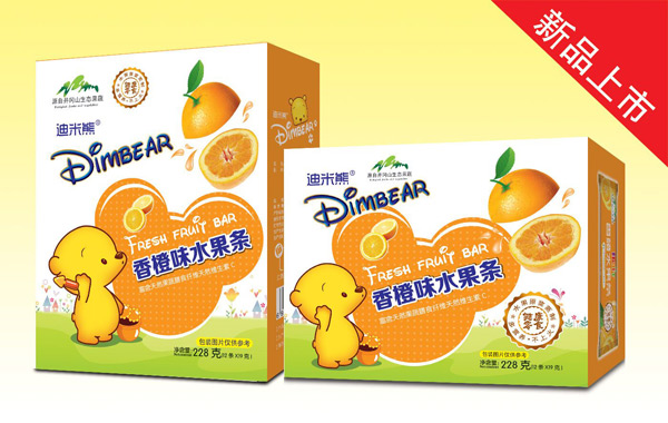   迪米熊香橙味水果條