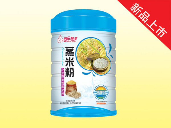   倍樂媽咪蒸米粉鐵聽458克（小米燕麥）
