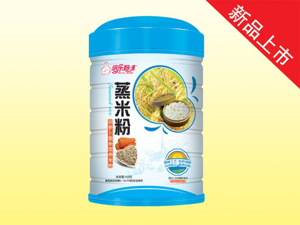   倍樂媽咪蒸米粉鐵聽458克（胡蘿卜薏米）