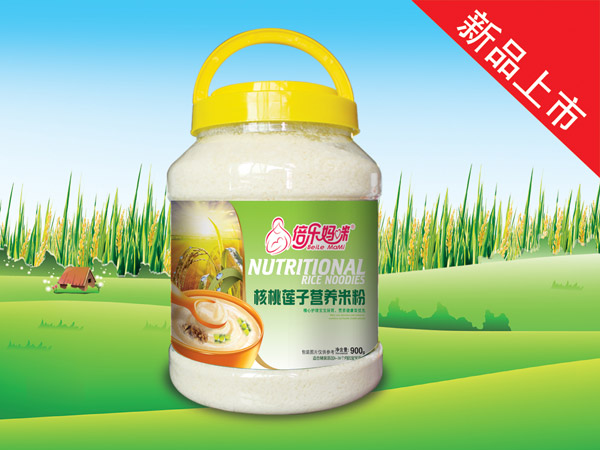   倍樂媽咪營養(yǎng)米粉-核桃蓮子900g桶裝