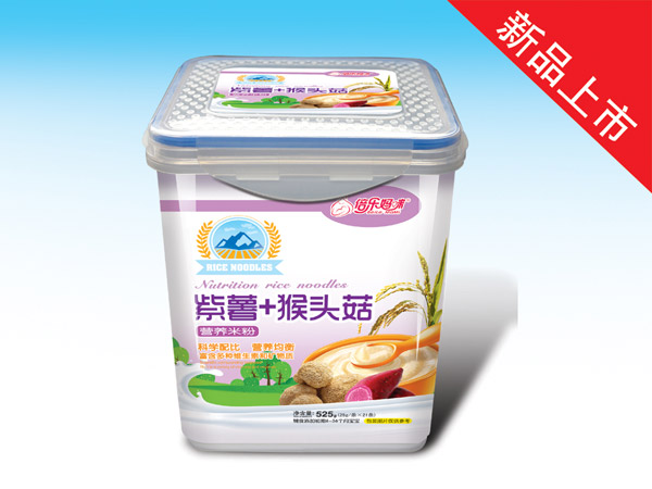   倍樂媽咪營養(yǎng)米粉-紫薯猴頭菇樂扣裝525克