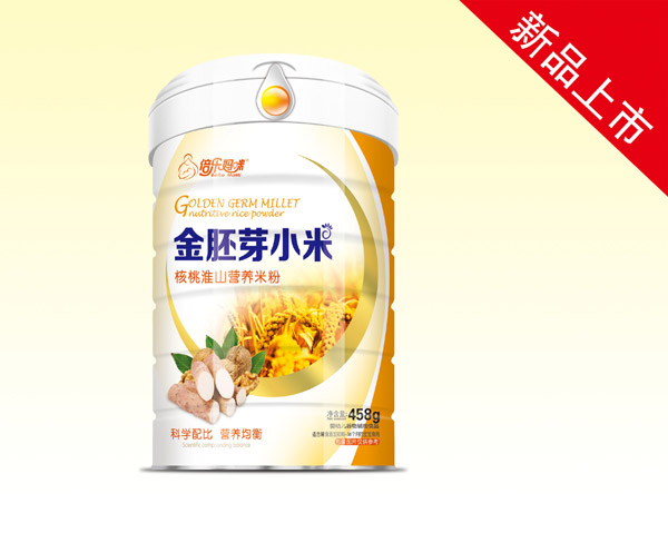   倍樂媽咪金胚芽小米營養(yǎng)米粉（核桃淮山）桶裝