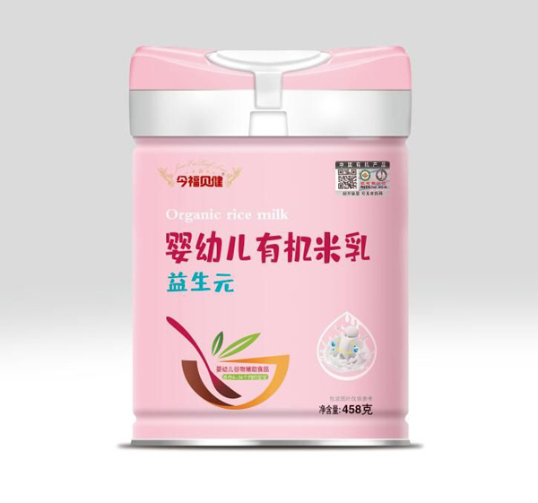 今福貝健嬰幼兒有機(jī)米乳-益生元罐裝