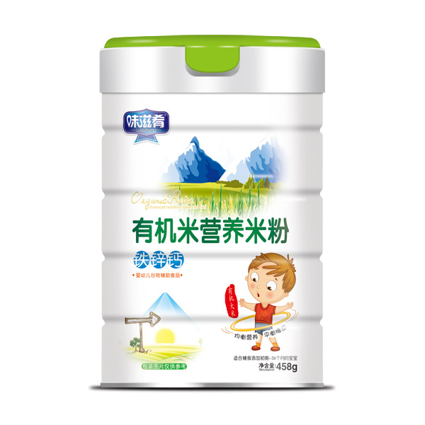  味滋肴有機米營養(yǎng)米粉-鐵鋅鈣罐裝