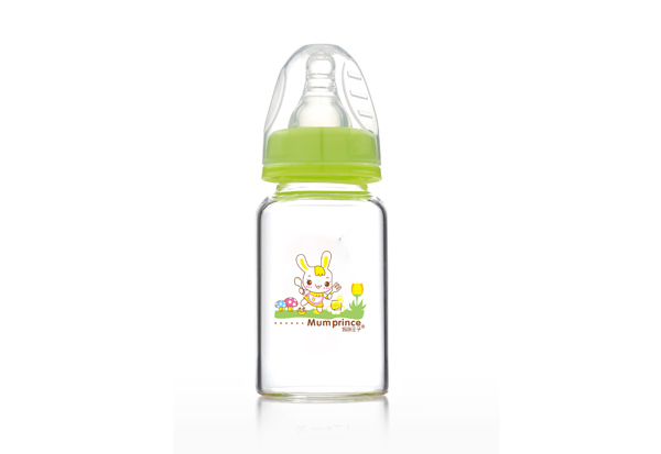  媽咪王子晶鉆玻璃標口120ML奶瓶